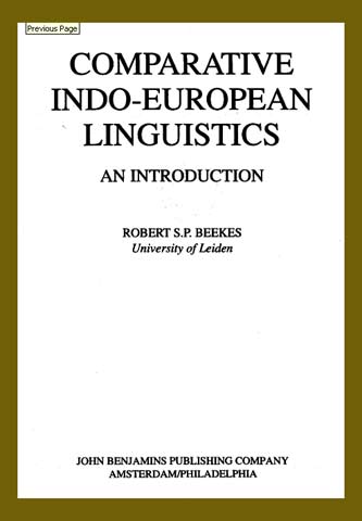 Comparative Indo European Linguistic- An Introduction